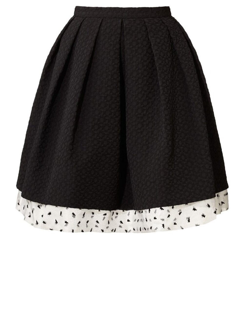 NWT Orla Kiely Textured Flower Jacquard Pleated Skirt, SIZE: US 4 / FR 36 / UK 8